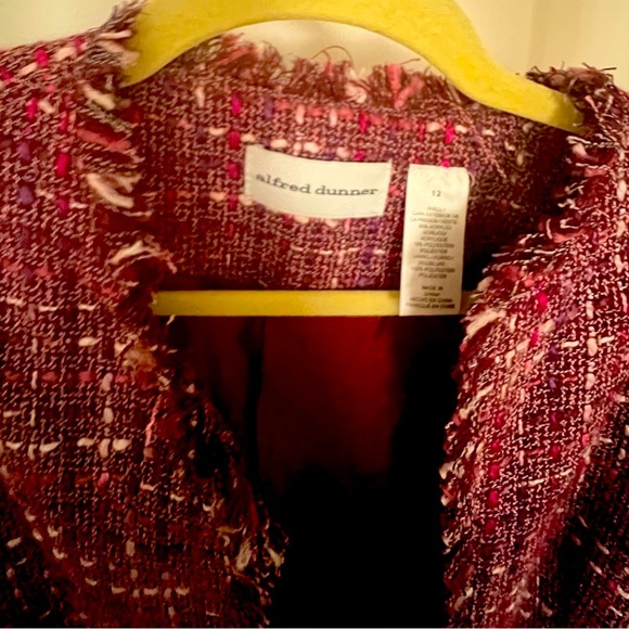 Alfred Dunner Pink Tweed Blazer - Picture 3 of 3